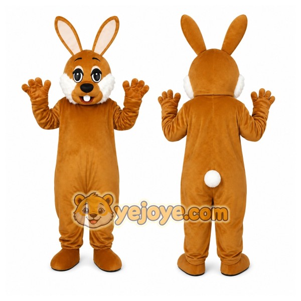 Brown Rabbit Mascot Costume