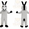 Gray Donkey Mascot Costume