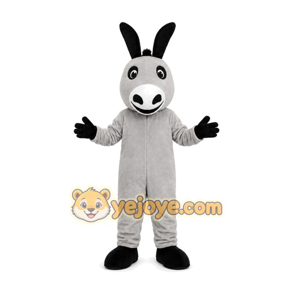 Gray Donkey Mascot Costume