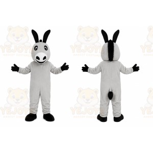 Gray Donkey Mascot Costume