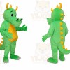 Green Dinosaur Mascot Costume