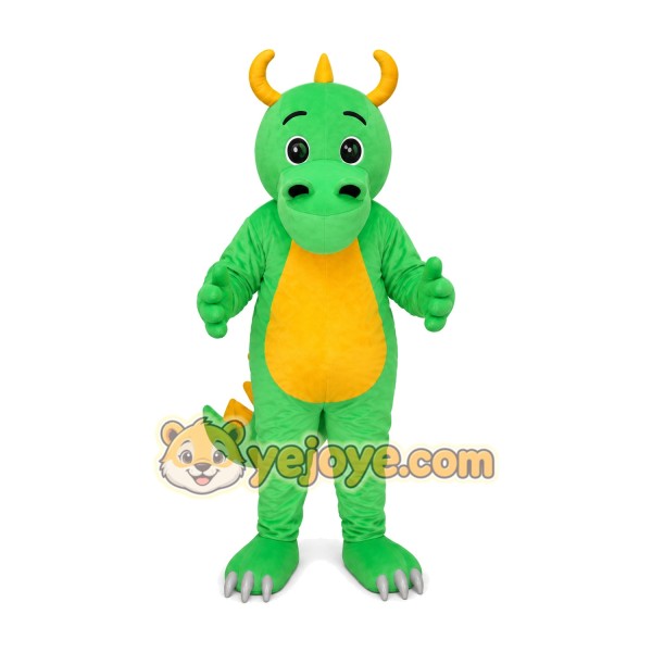 Green Dinosaur Mascot Costume Green Dinosaur Mascot Costume