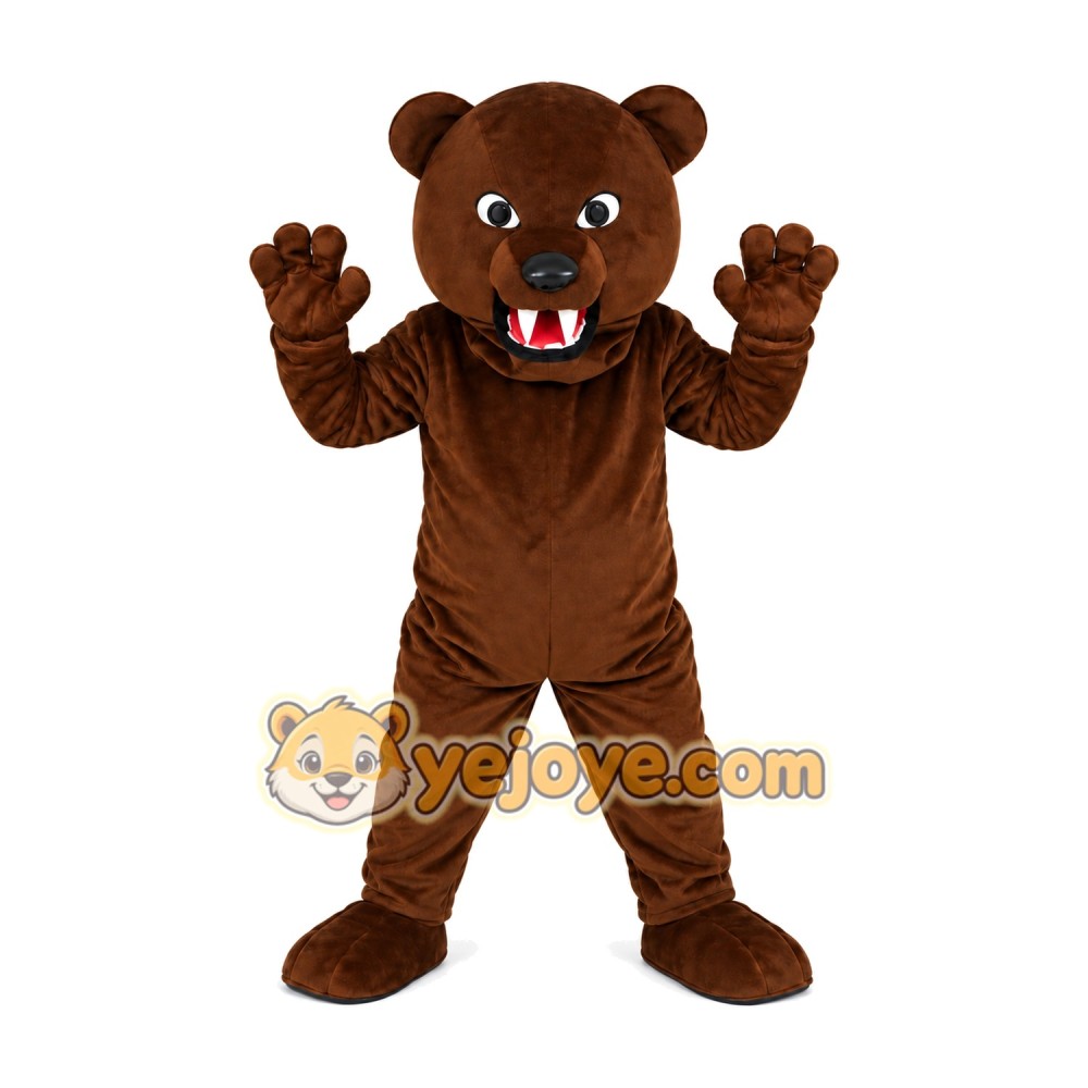 Dark Bear Mascot Costume