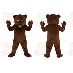 Dark Bear Mascot Costume
