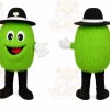 Green Pickle Mascot Costume
