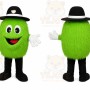 Green Pickle Mascot Costume