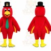Red Rooster Mascot Costume