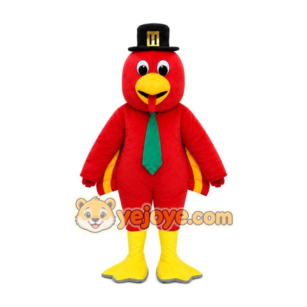 Red Rooster Mascot Costume
