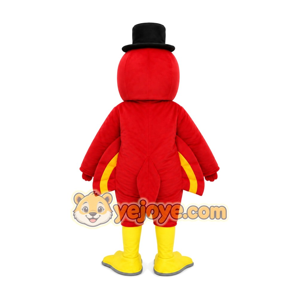 Red Rooster Mascot Costume Red Rooster Mascot Costume