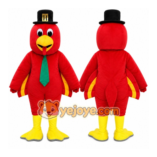 Red Rooster Mascot Costume