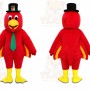 Red Rooster Mascot Costume
