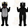 Cute Black Dinosaur Mascot Costume Adult Size