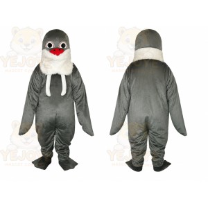 Gray Seal Mascot Costume