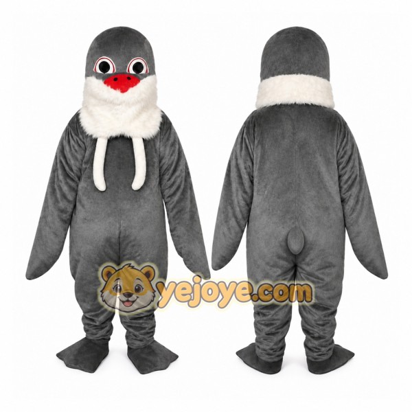 Gray Seal Mascot Costume