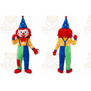 Colorful Clown Mascot Costume