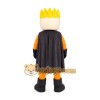 Yellow Hair Superhero Mascot Costume Yellow Hair Superhero Mascot Costume
