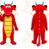 Red Dragon Mascot Costume