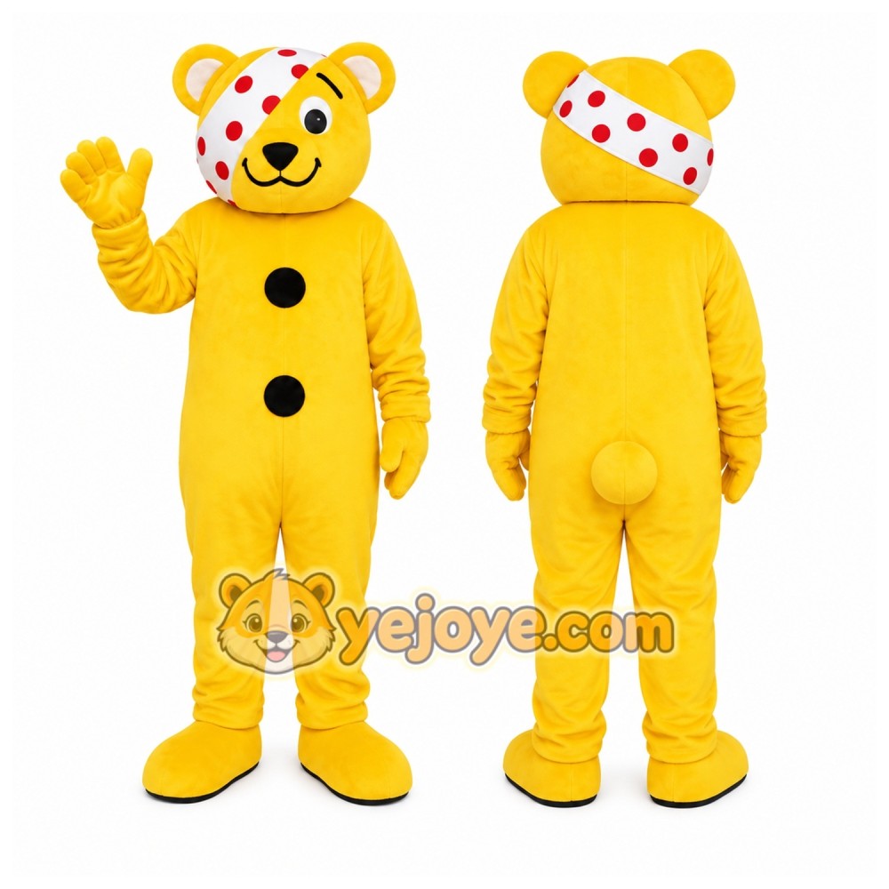 Yellow Leopard Mascot Costume