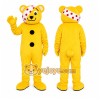 Yellow Leopard Mascot Costume