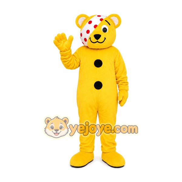 Yellow Leopard Mascot Costume
