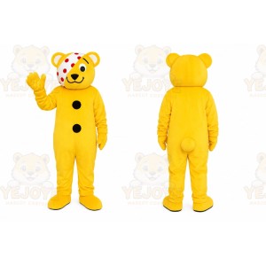 Yellow Leopard Mascot Costume