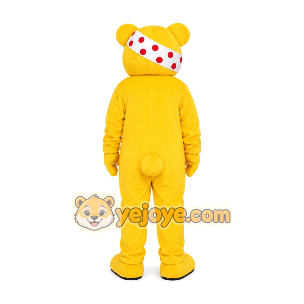 Yellow Leopard Mascot Costume