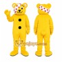 Yellow Leopard Mascot Costume