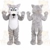 Gray Wolf Mascot Costume
