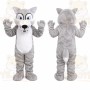 Gray Wolf Mascot Costume