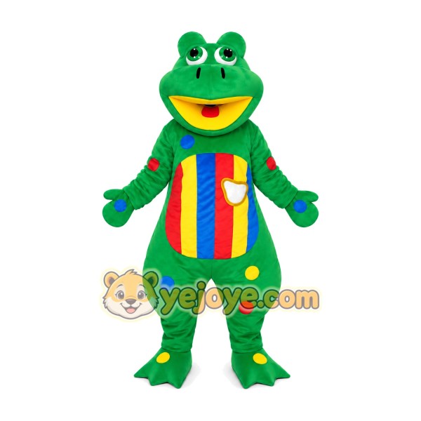 Green Frog Mascot Costume