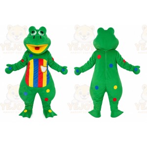 Green Frog Mascot Costume