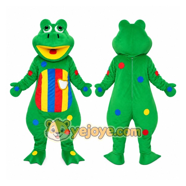 Green Frog Mascot Costume