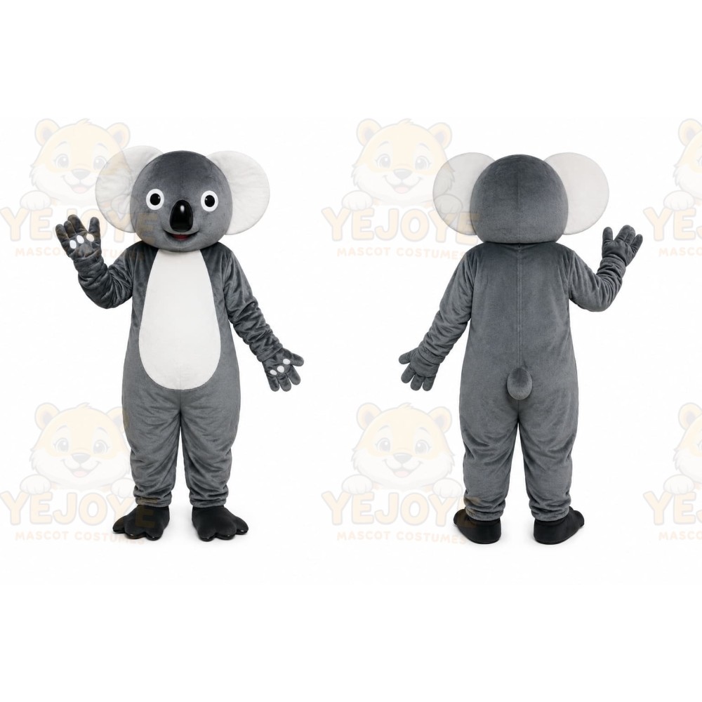 Gray Koala Mascot Costume