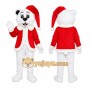 Christmas White Bear Mascot Costume
