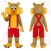 Tan Lion Mascot Costume