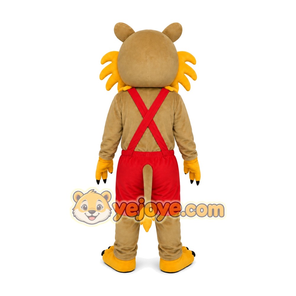 Tan Lion Mascot Costume Tan Lion Mascot Costume