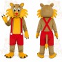 Tan Lion Mascot Costume