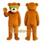 Orange Bear Sunglasses Mascot Costume
