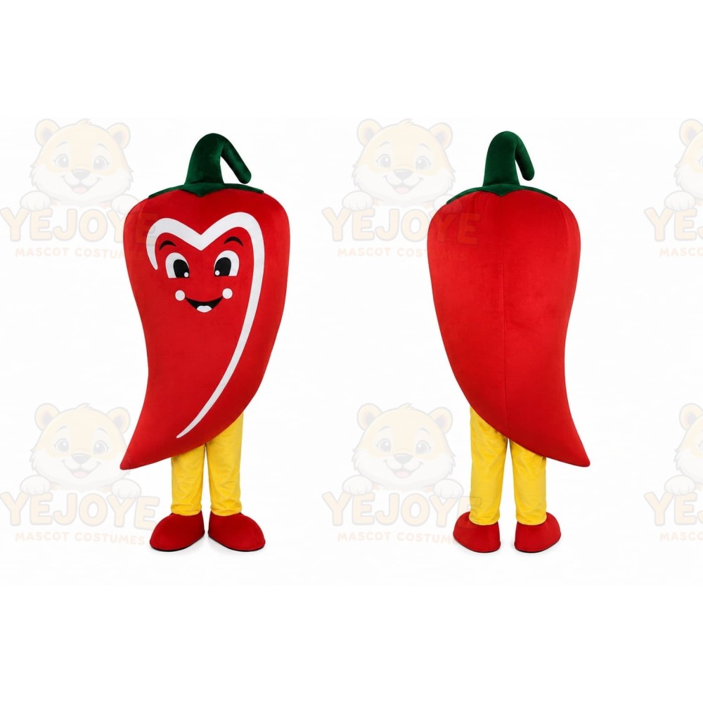 Red Chili Pepper Mascot Costume