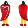 Red Chili Pepper Mascot Costume