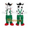 Cow Green Pants Mascot Costume Cow Green Pants Mascot Costume