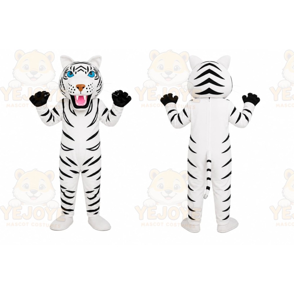 White Tiger Mascot Costume