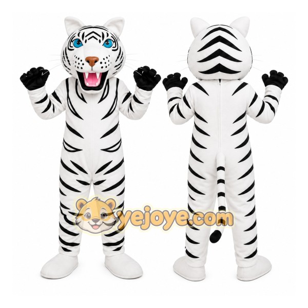 White Tiger Mascot Costume