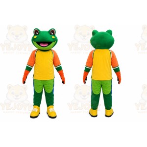 Green Frog Mascot Costume