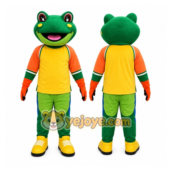 Green Frog Mascot Costume