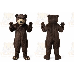 Dark Brown Bear Mascot Costume
