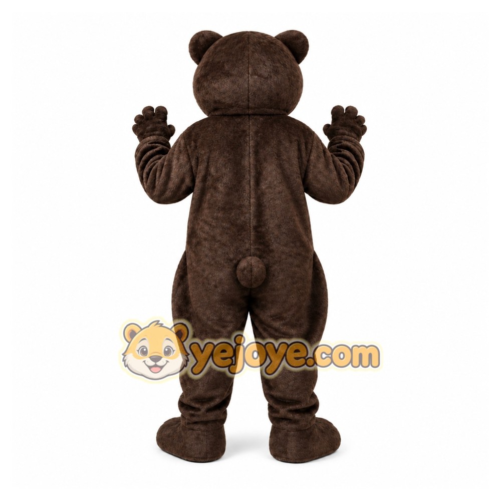 Dark Brown Bear Mascot Costume Dark Brown Bear Mascot Costume