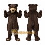 Dark Brown Bear Mascot Costume