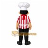 Striped Chef Mascot Costume Striped Chef Mascot Costume