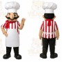 Striped Chef Mascot Costume